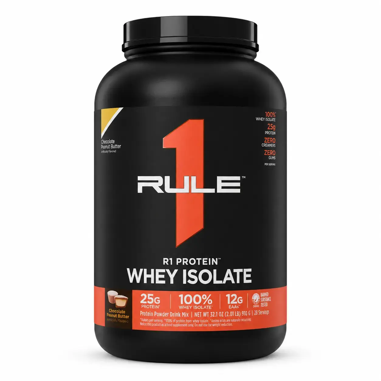 Zardob izolyati R1 Protein Whey Isolate Rule 1 (Banana Crème) 2.24 kg (4.94 lb)