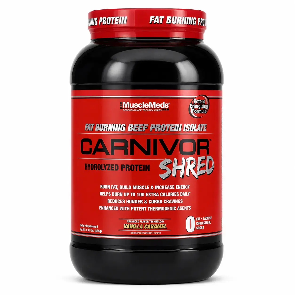 Гидролизованный протеин Carnivor Shred MuscleMeds (Vanilla Caramel) 1.91 lb (868 g)