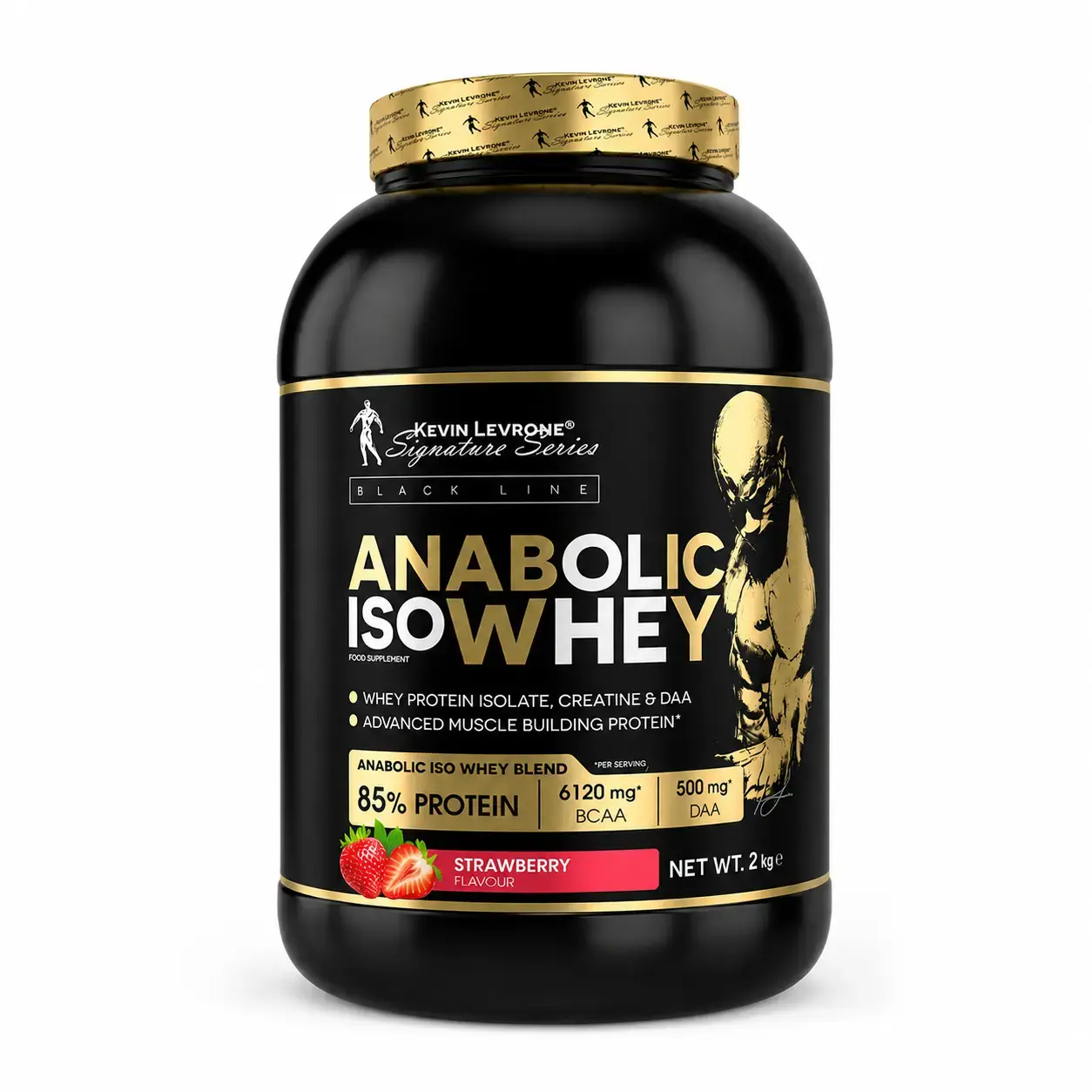 Zardob proteini izolyati Anabolic ISO Whey Levrone (Strawberry) 2 kg