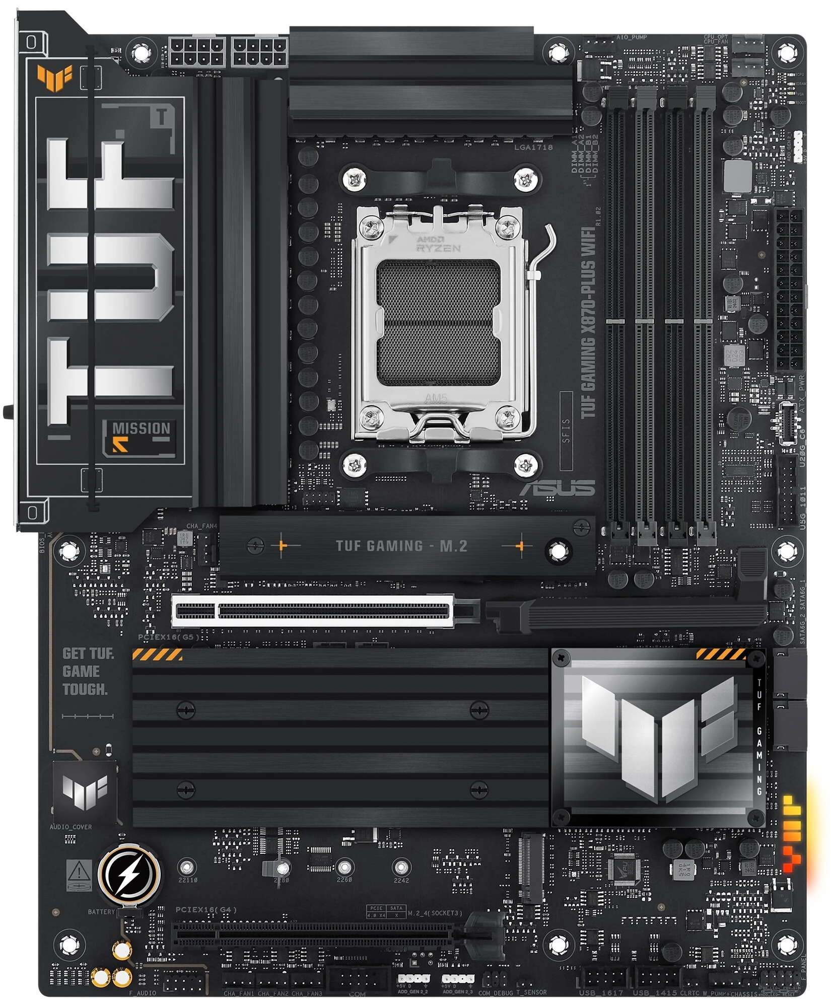 Материнская плата ASUS AMD AM5 TUF GAMING X870-PLUS WIFI DDR5 (90MB1IU0-M0EAY0)