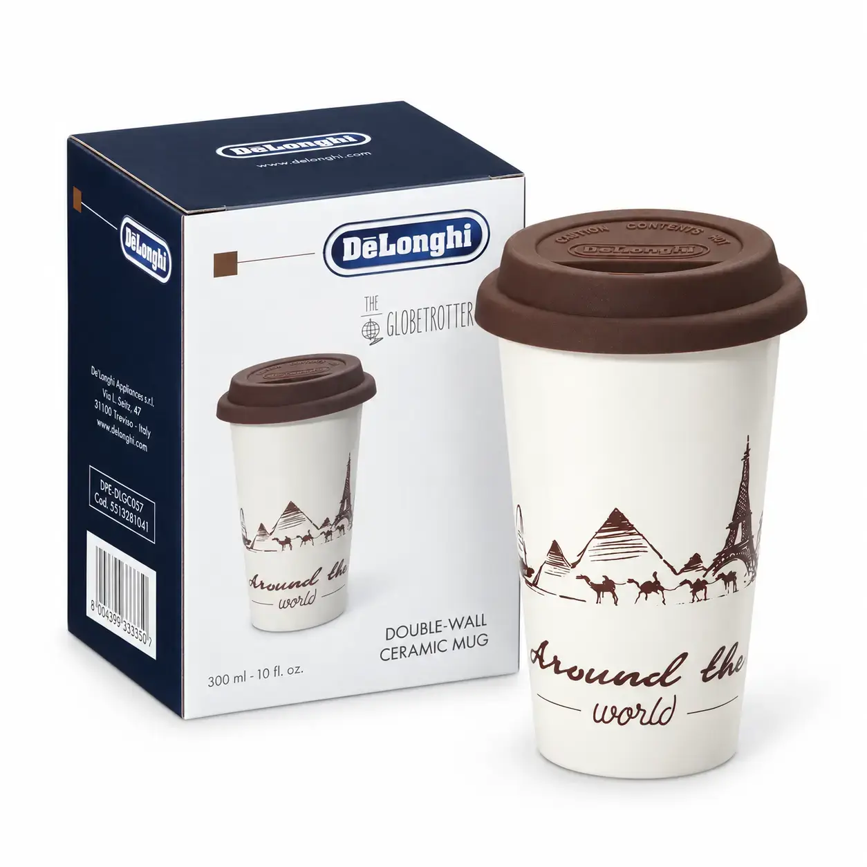 Termal krujka De’Longhi DLSC057 The Globetrotter, 300 ml