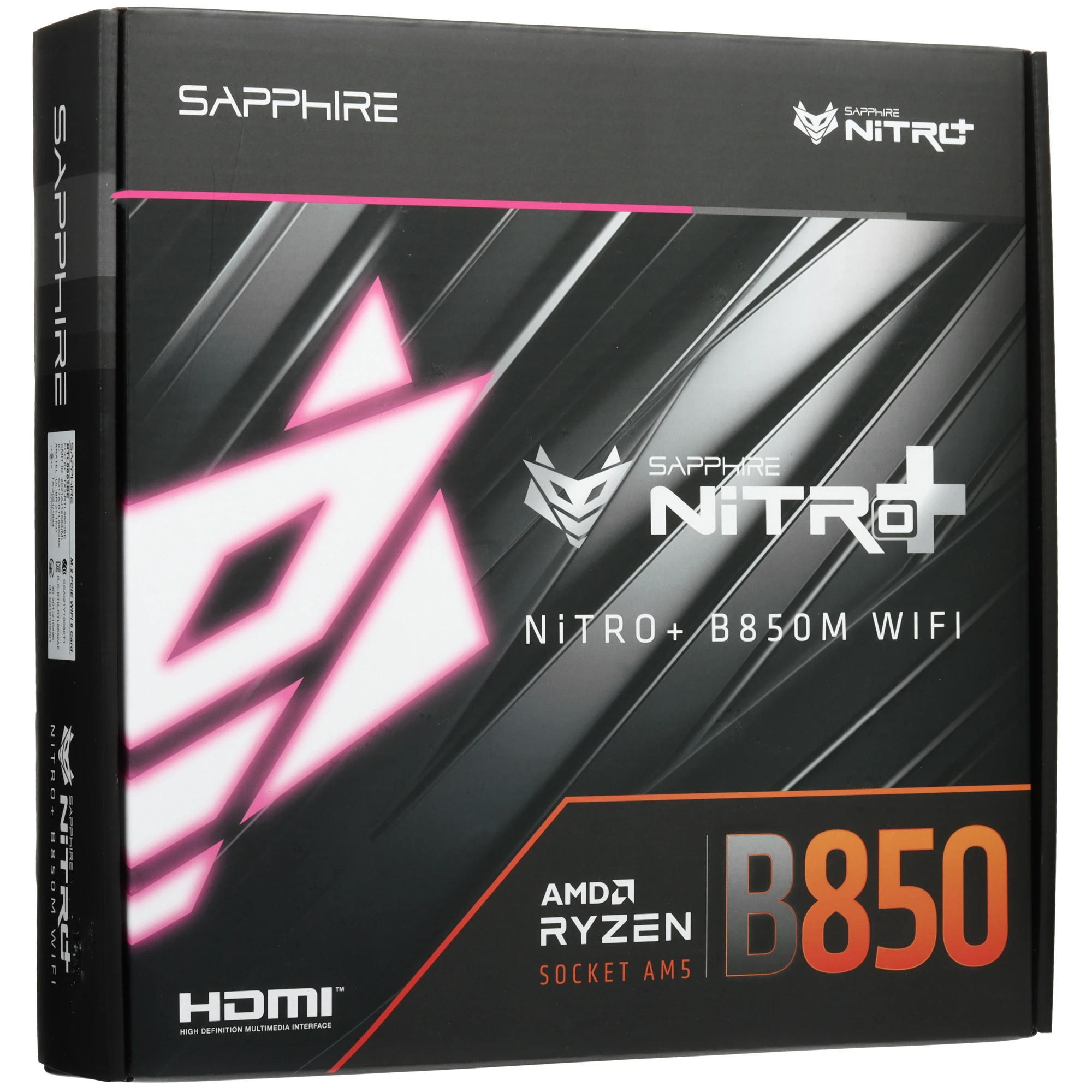 Материнская плата SAPPHIRE AMD AM5 NITRO+ B850M WIFI DDR5 (52123-01-40G)