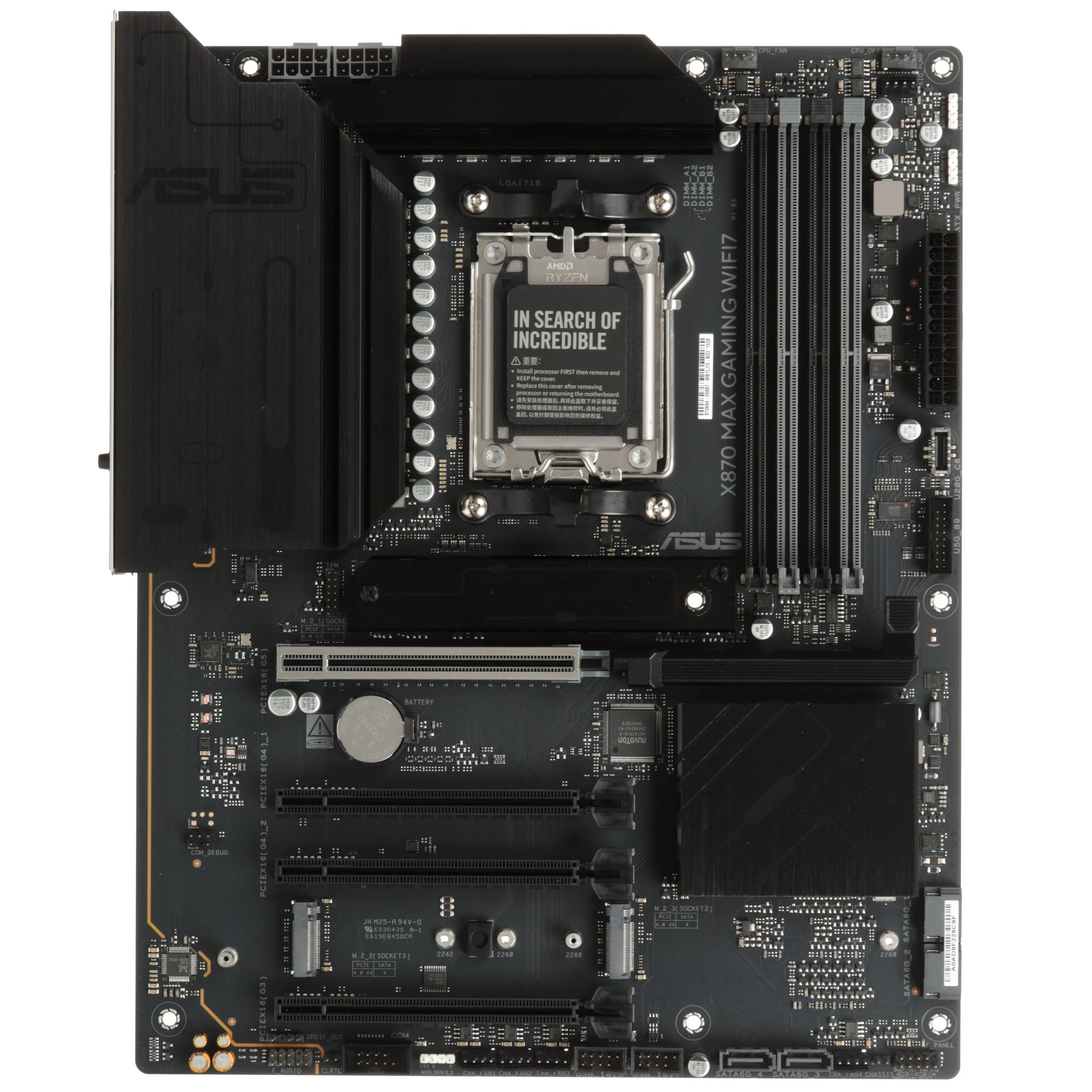 Материнская плата ASUS AMD AM5 X870 MAX GAMING WIFI7 DDR5 (90MB1LY0-M0EAY0)
