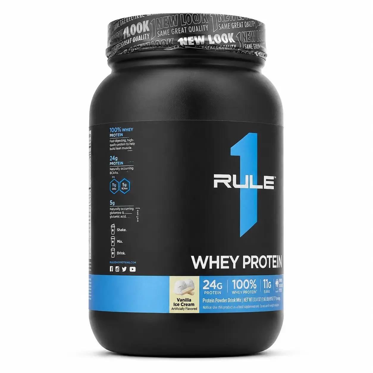 Zardob proteini Whey Blend Rule1 (Vanilla Ice Cream) 891 g