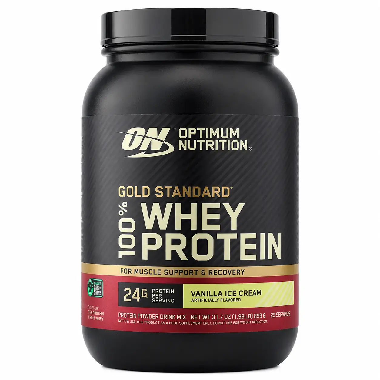 Сывороточный протеин Gold Standard 100% Whey Optimum Nutrition (Vanilla Ice Cream) 1.98 lb (899 g)
