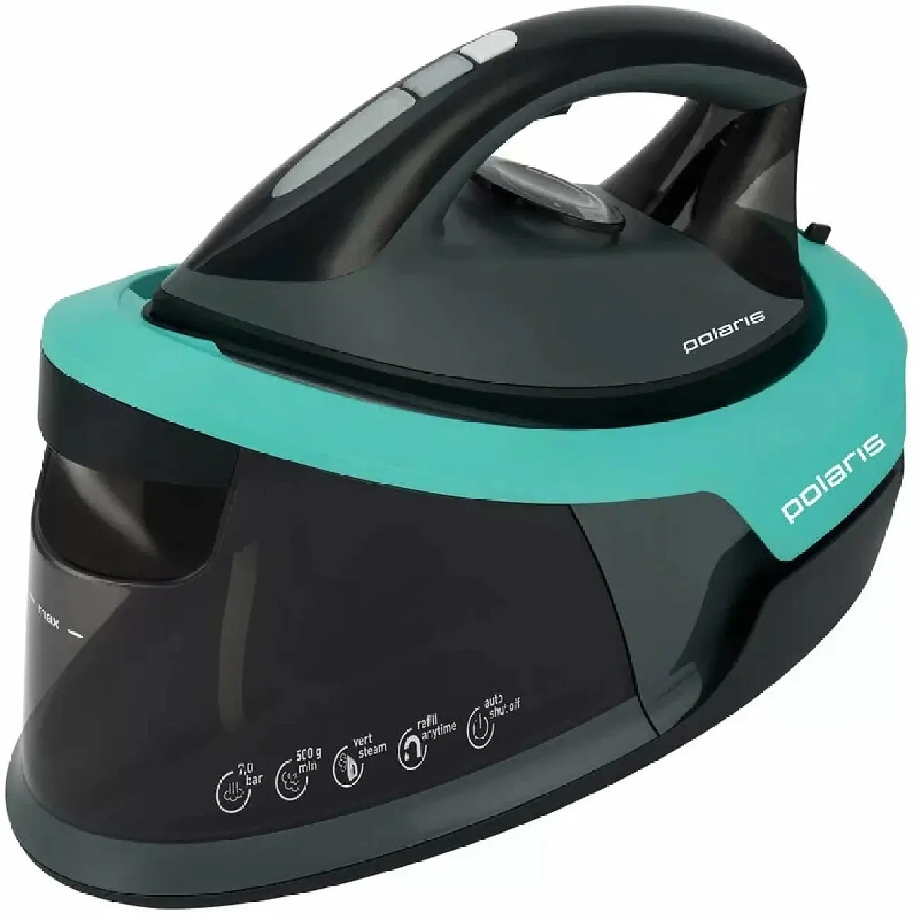 Утюг с парогенератором POLARIS PSS 7700K Черный/Бирюзовый в Ташкенте ...