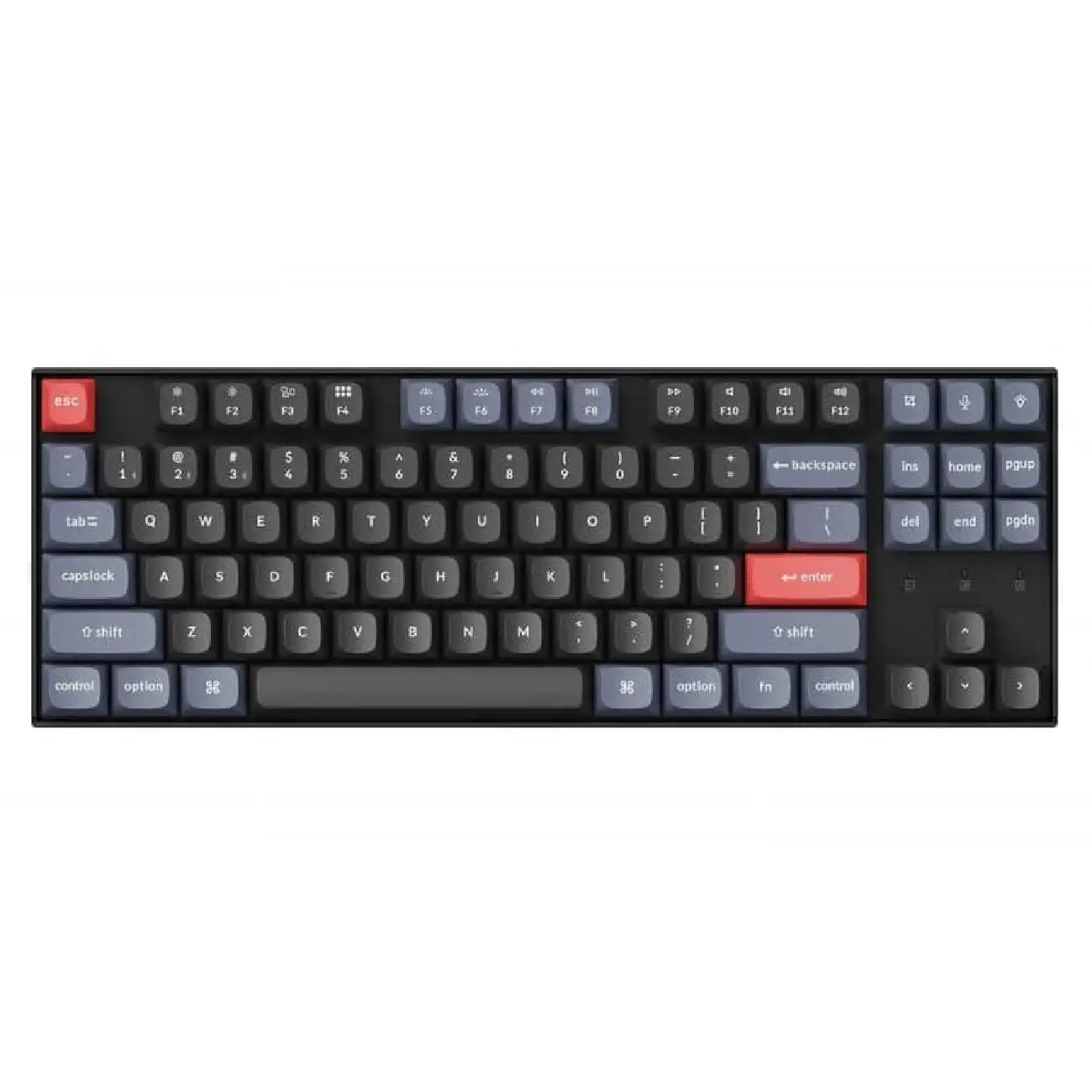 Klaviatura Keychron K8 Pro 87 Key Gateron G pro Blue White Led Hot-swap Black
