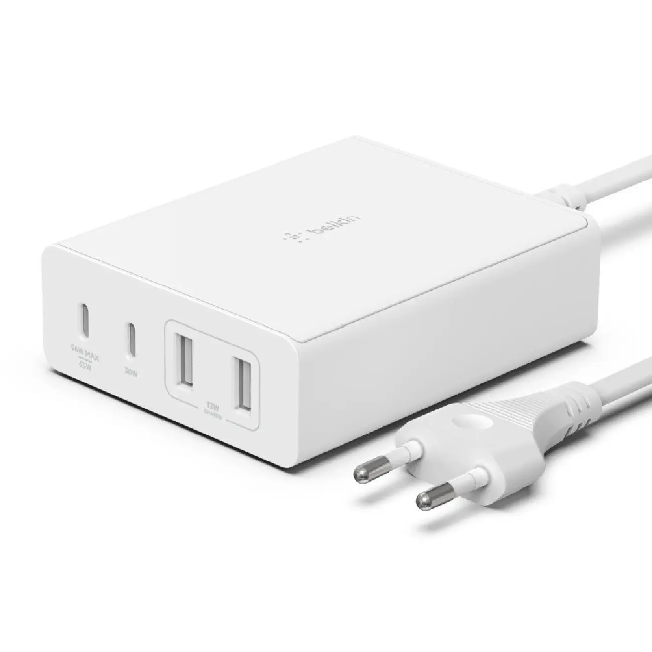 Zaryadlash qurilmasi Belkin Home Charger 108W GAN Dual USB-С/USB-A
