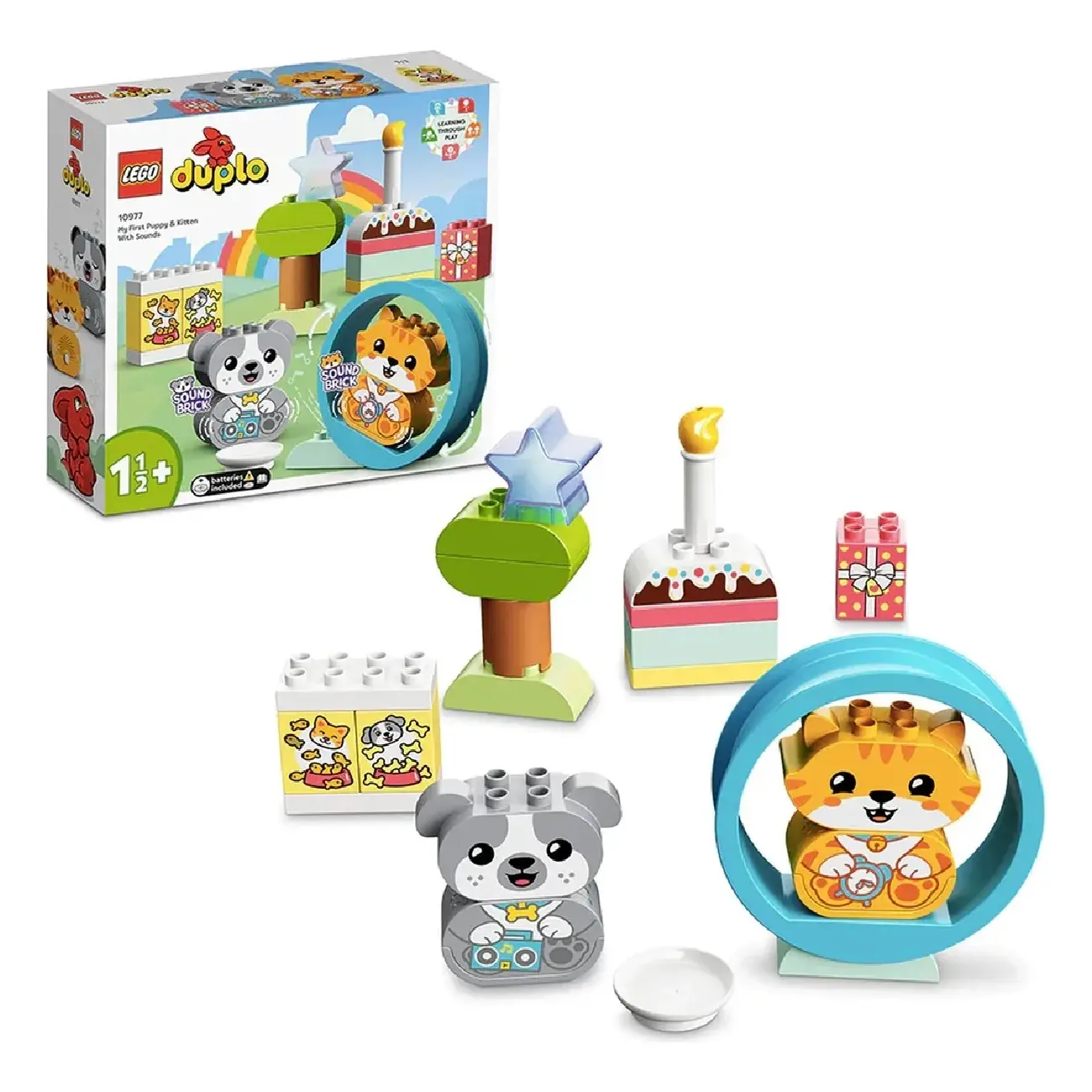 Конструктор LEGO Duplo ”Мой первый щенок и котенок со звуками”, 10977