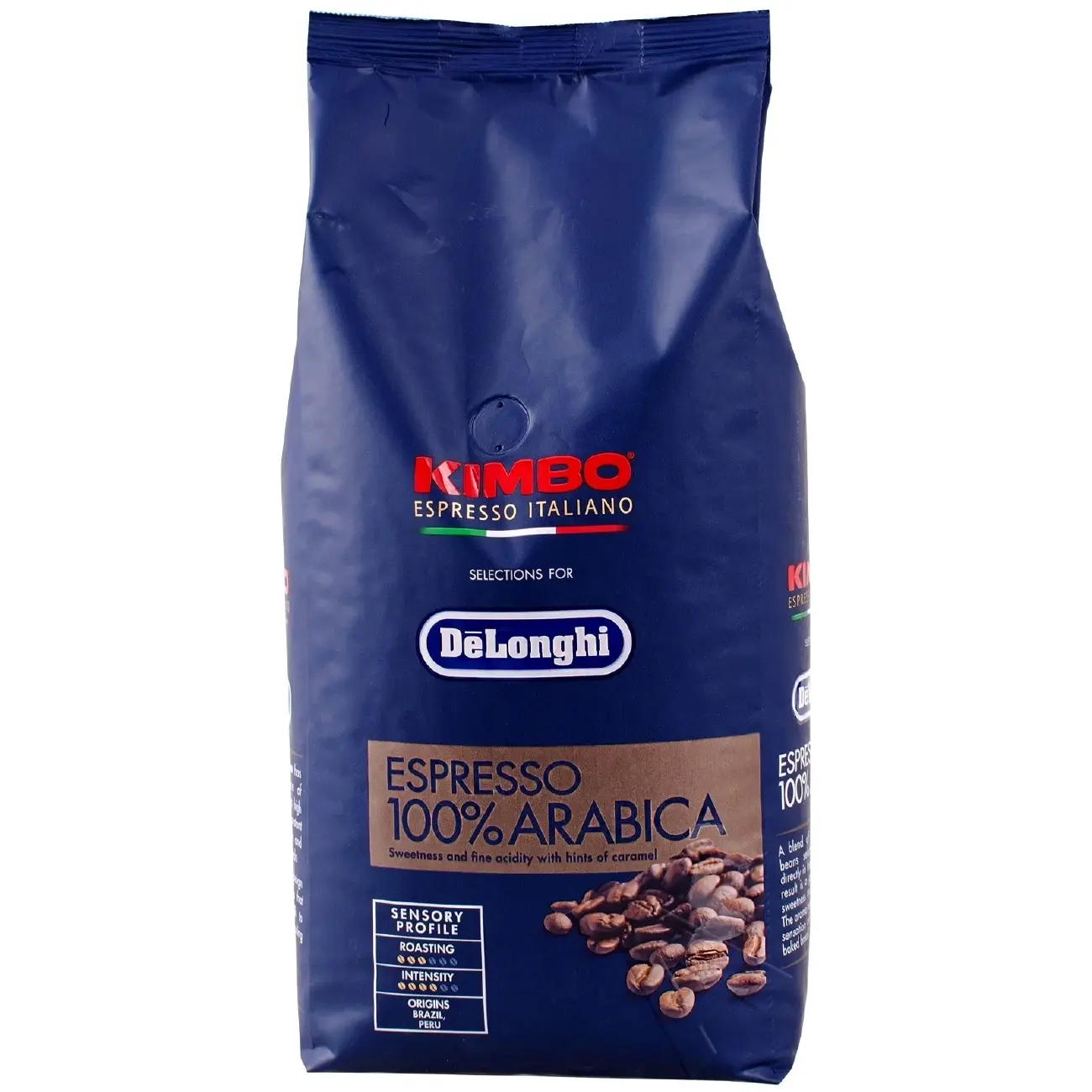 Зерновой кофе DeLonghi Kimbo Espresso Arabica 1 кг 