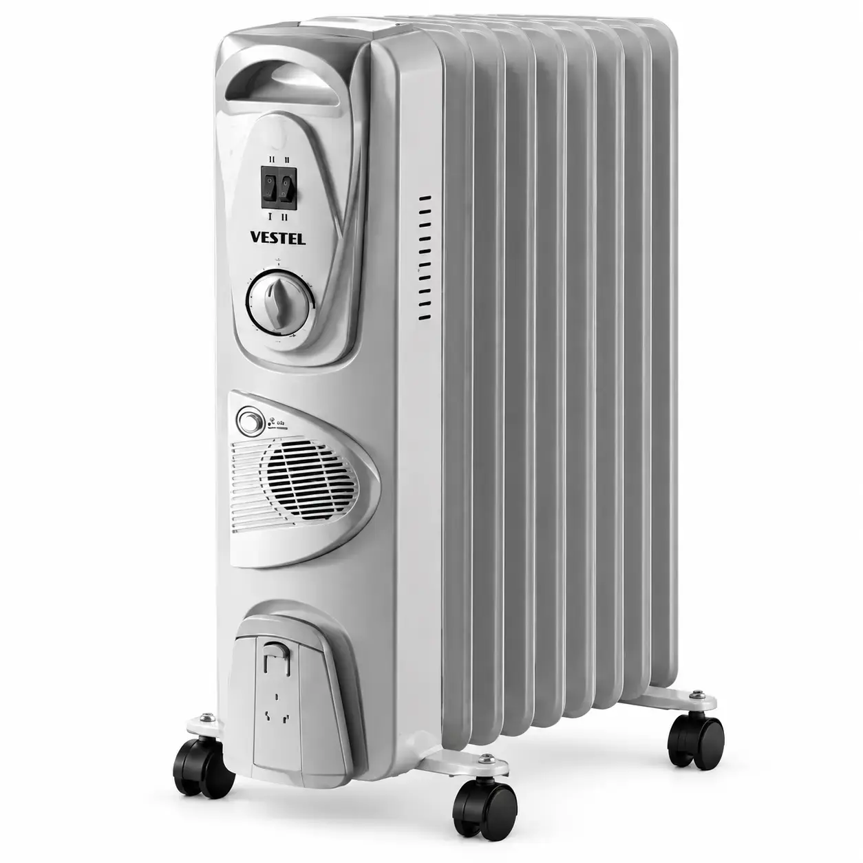 Масляный обогреватель Vestel 2000+400W (Fan), белый