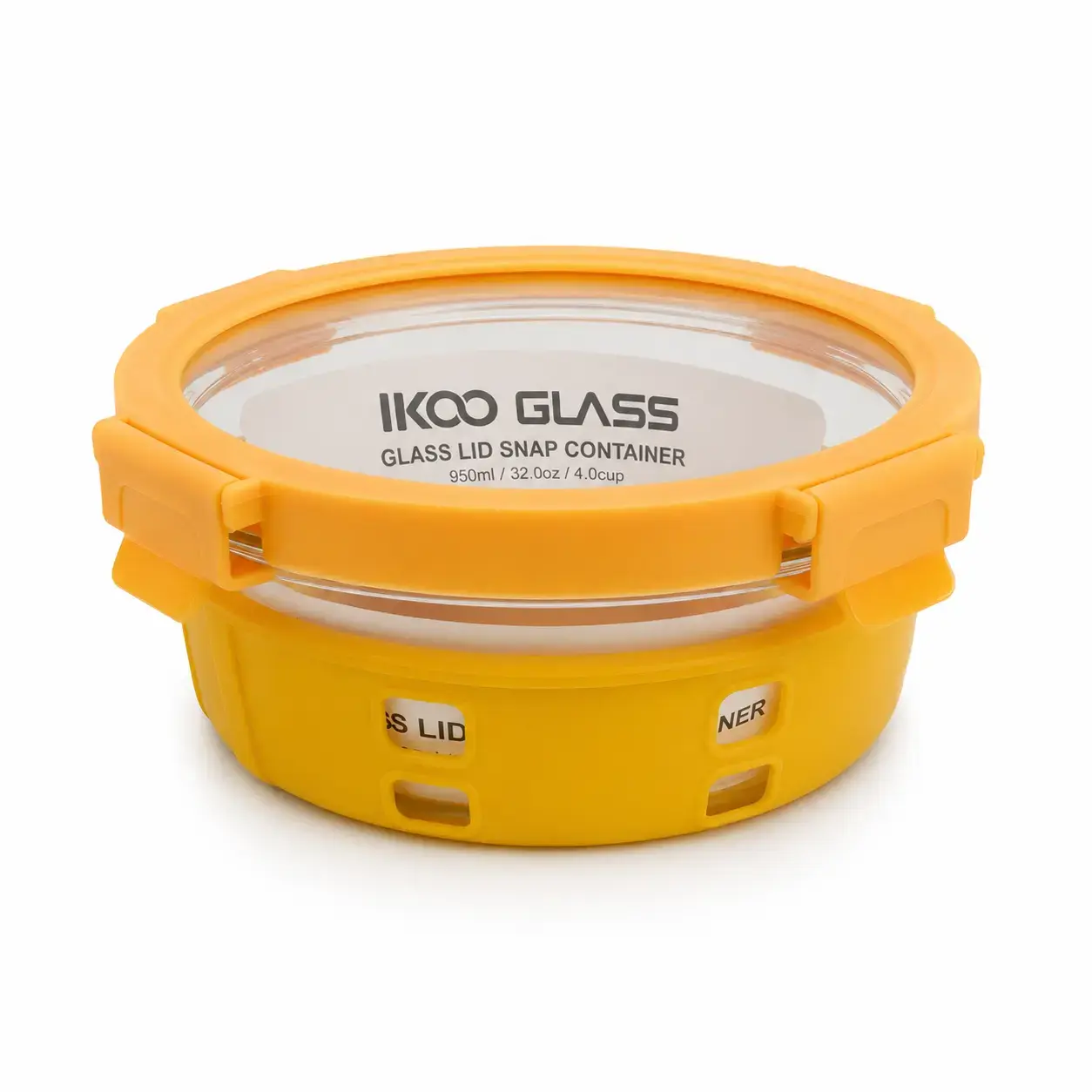 Контейнер стеклянный IKOO GLASS IDS950RD 950 мл с силиконовой крышкой