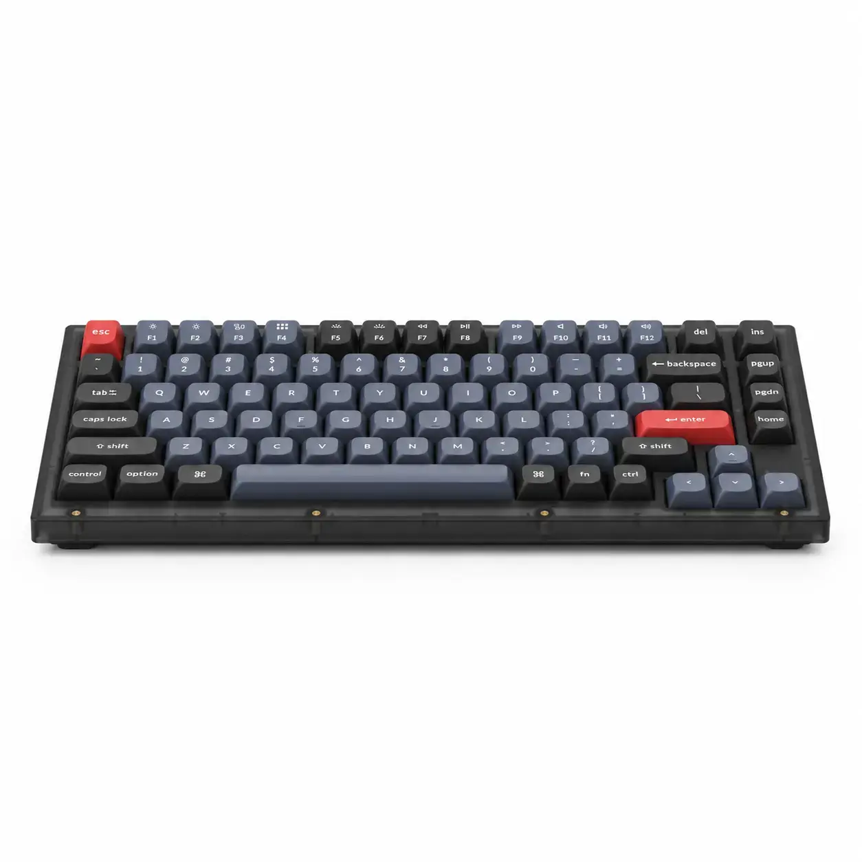 Механическая клавиатура Keychron V1, 84 клавиши, Red Switch, RGB, Hot-Swap, Frosted Black