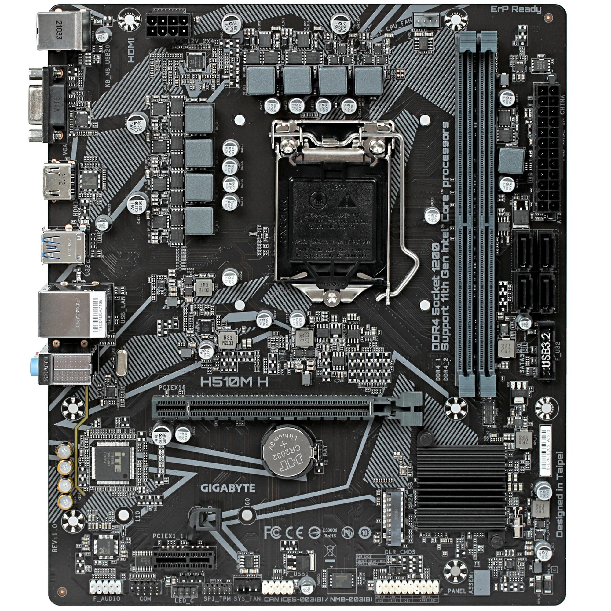 Материнская плата Gigabyte H510M K DDR4 LGA1200