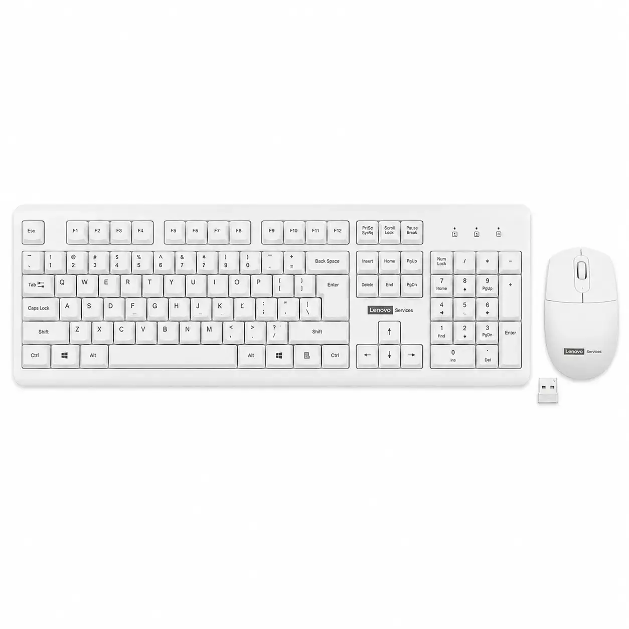 Комплект клавиатура и мышь LENOVO PG10 COMBO/T White