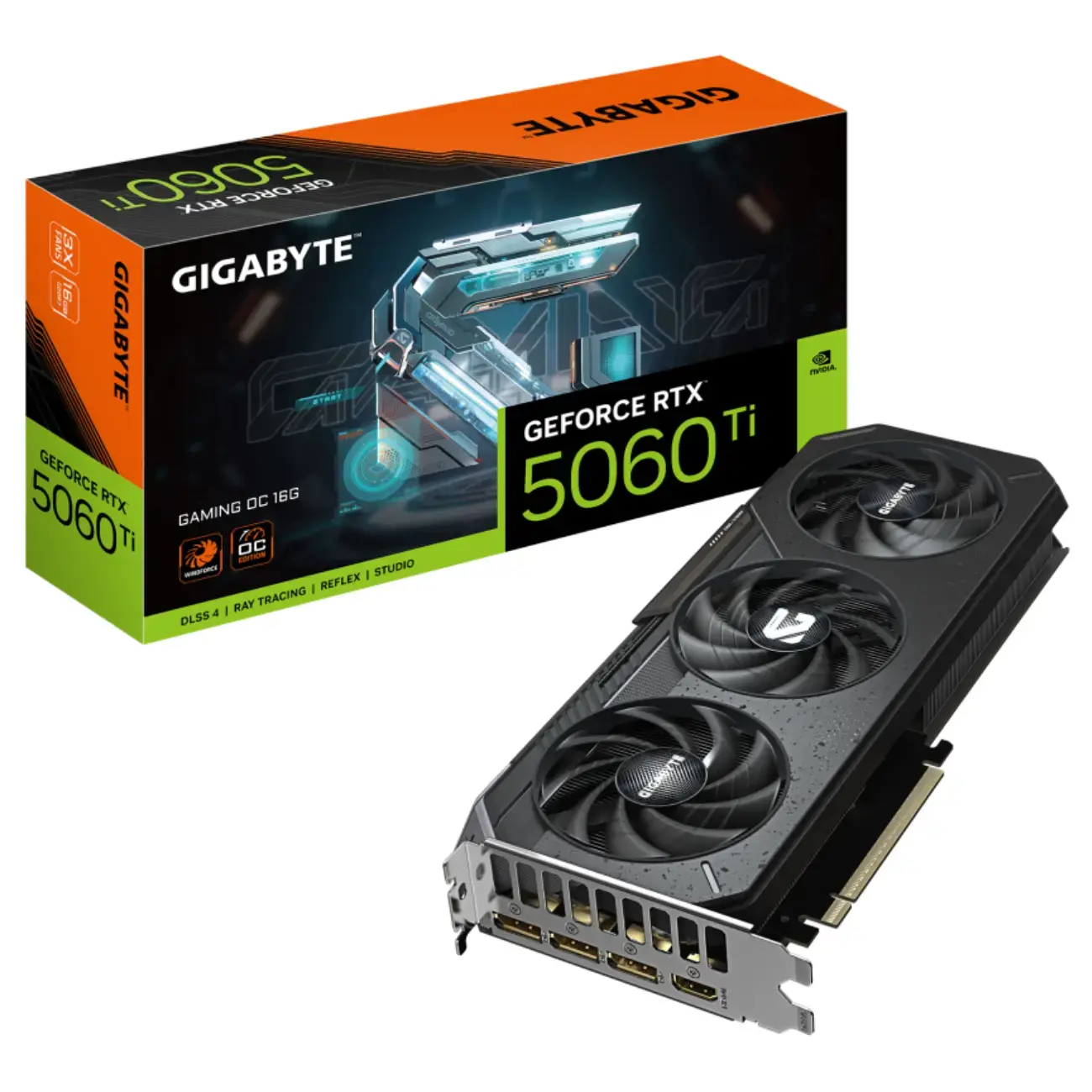 Видеокарта Gigabyte - 16GB GeForce RTX5060Ti GAMING OC GV-N506TGAMING OC-16GD