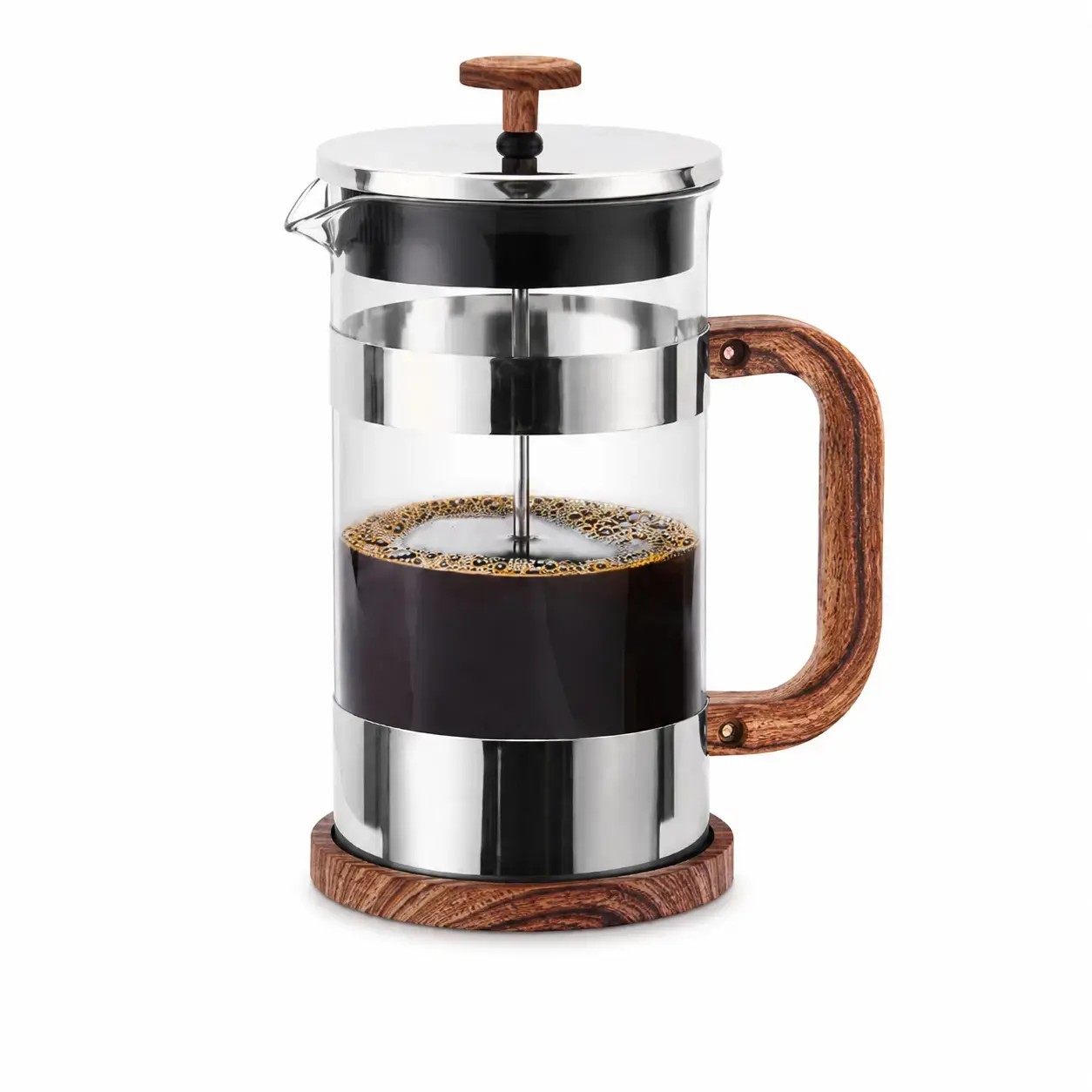 French-press Hausroland XJ-07B167C-800ML/HR500-5 Silver