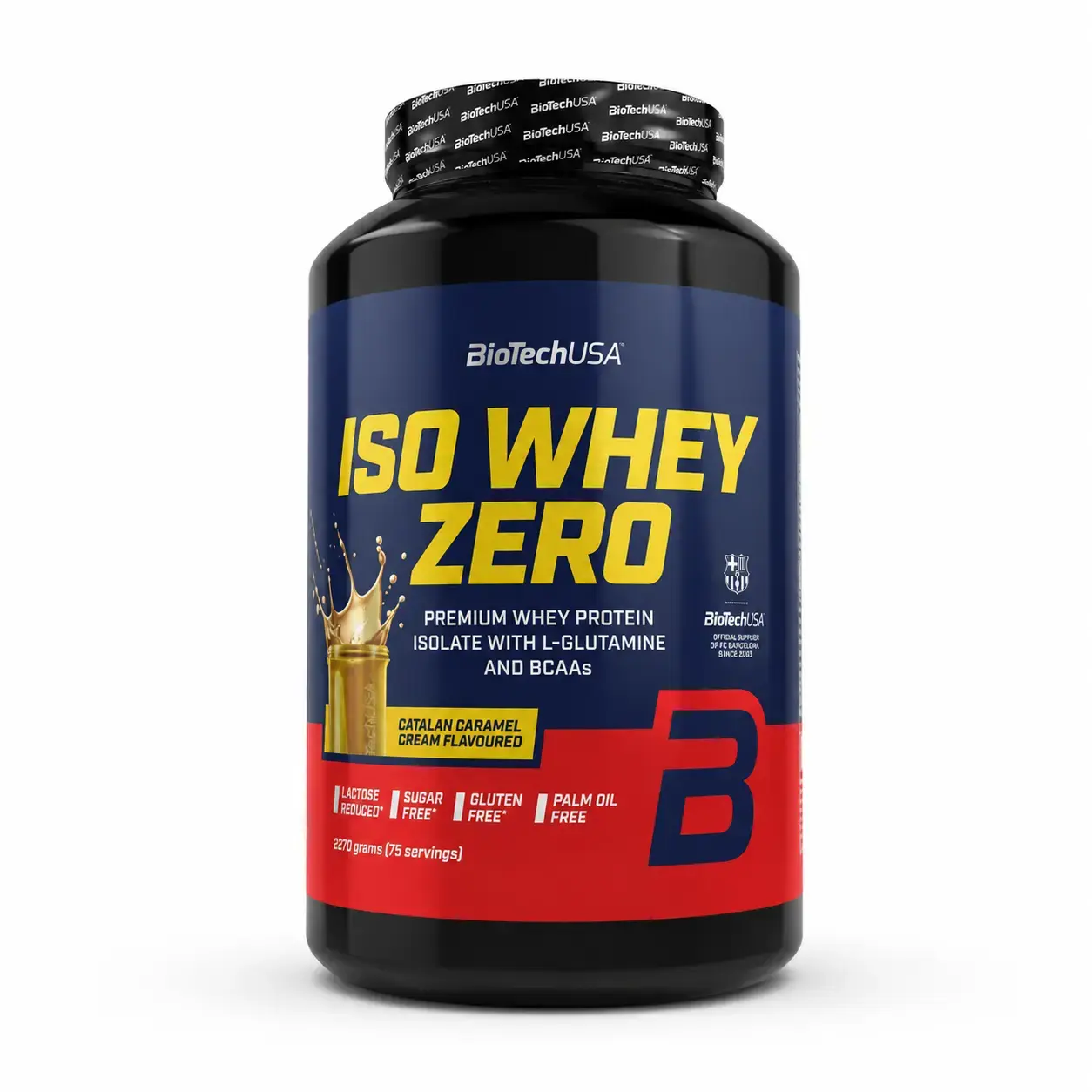 Zardob proteini izolyati Iso Whey Zero BioTechUSA (Catalan Caramel Cream) 908 g (36 serv)