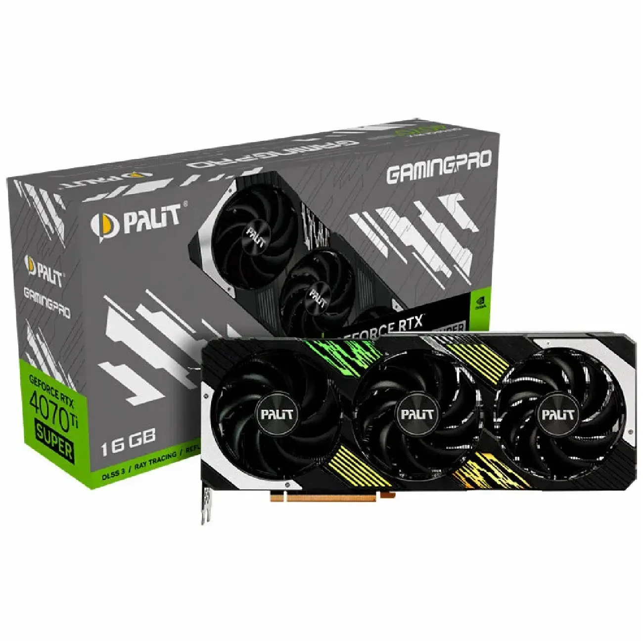 Видеокарта Palit GeForce RTX4070Ti SUPER GAMINGPRO 16GB, GDDR6X