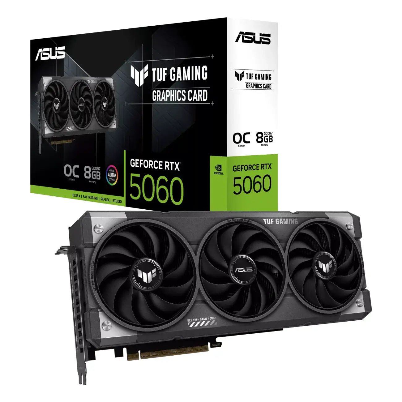 Видеокарта ASUS - 8GB GeForce RTX5060 TUF GAMING OC GDDR7 (90YV0N00-M0NA00)