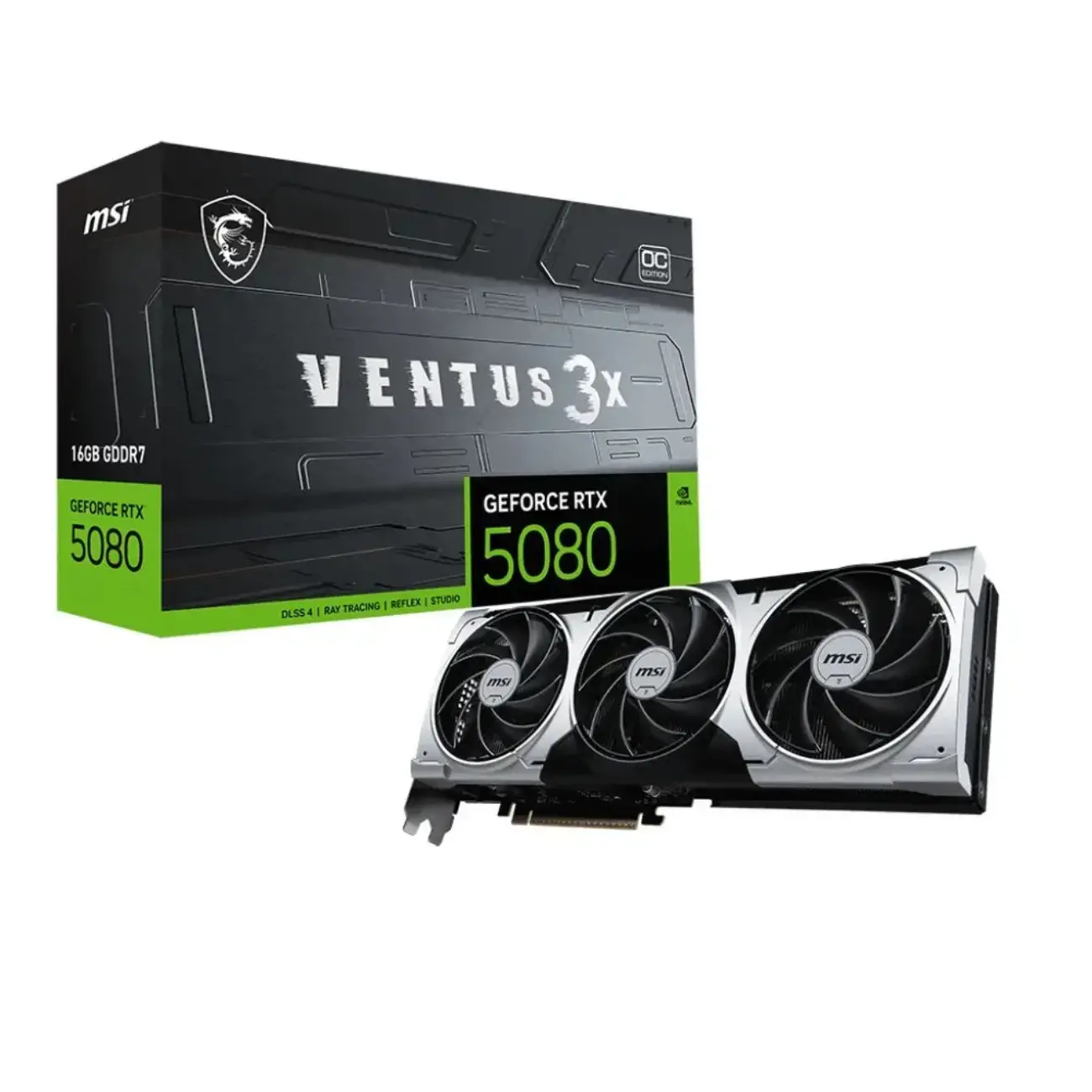 Видеокарта MSI GeForce RTX 5080 Ventus 3X 16Gb OC